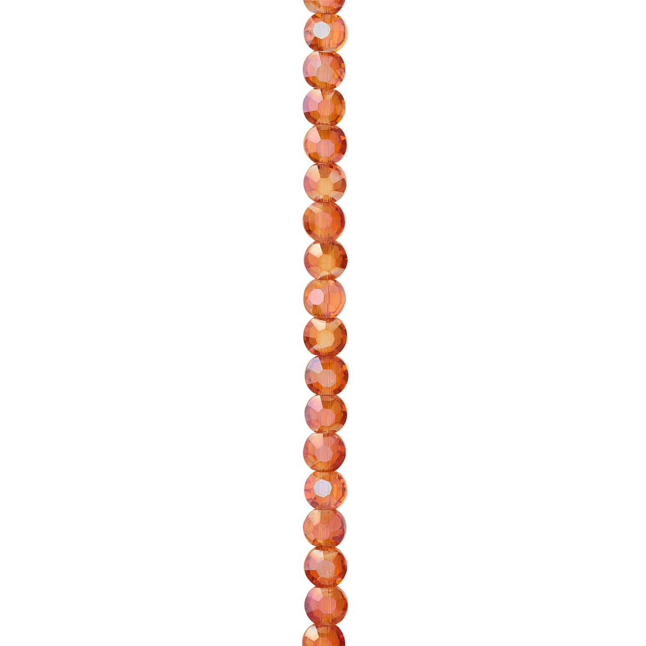 12 Pack: Orange Lentil Glass Beads, 6mm by Bead Landing™